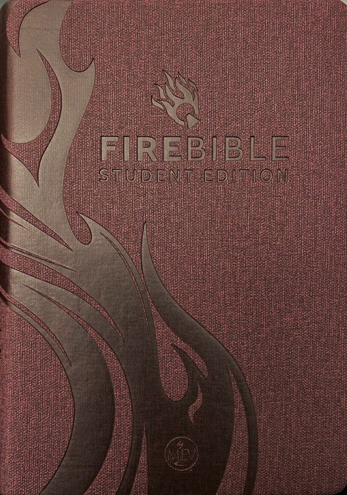 MEV Fire Bible Burgundy PU Cover | Fire Bibles for Prisoners